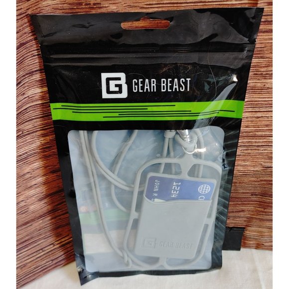 Gear Beast Cell Phone Lanyard Holder ID Credit Card Pocket Universal - Picture 1 of 2